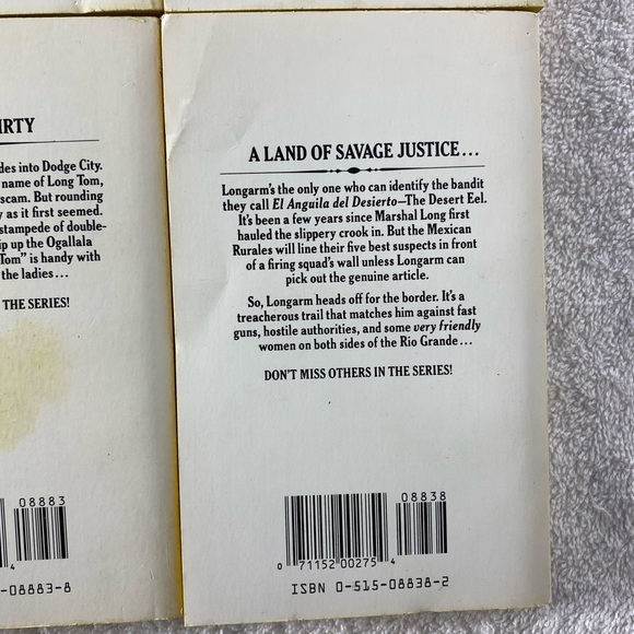 Vintage Longarm Action Western Romance Novel x4 - Picture 10 of 14